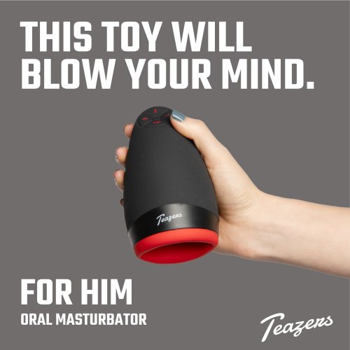 Hřejivý vibrační masturbátor Teazers