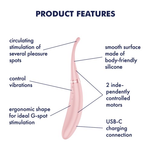 Oboustranný vibrátor Satisfyer Tip Tease