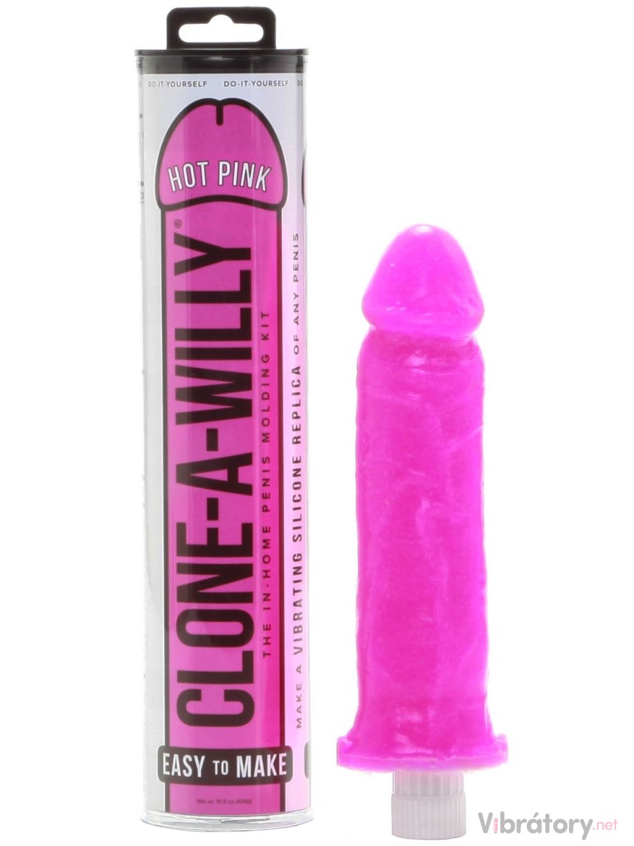 Sada pro odlitek penisu Clone-A-Willy Hot Pink - vibrátor