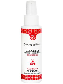 Bio lubrikační gel Divinextases Raspberry, 100 ml – Hybridní lubrikační gely