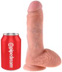 Realistické dildo s varlaty King Cock 8"