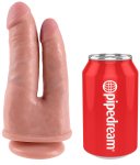 Dvojité realistické dildo King Cock Double Penetrator 6"