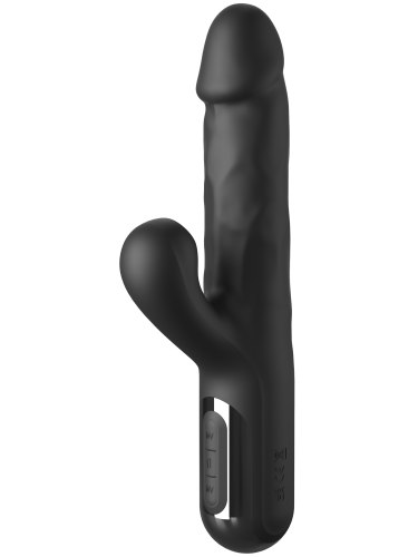 Přirážecí vibrátor s králíčkem Sonix Silicone Thruster