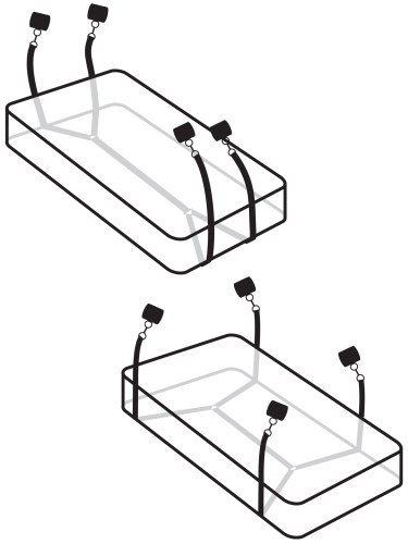 Pouta na postel Wraparound Mattress Restraints