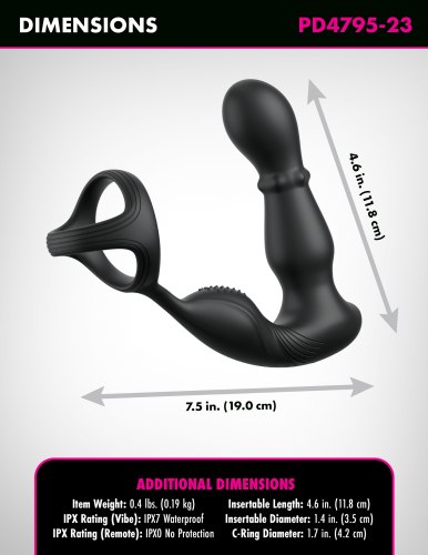 Stimulátor prostaty a hráze Ass-gasm Slide & Glide