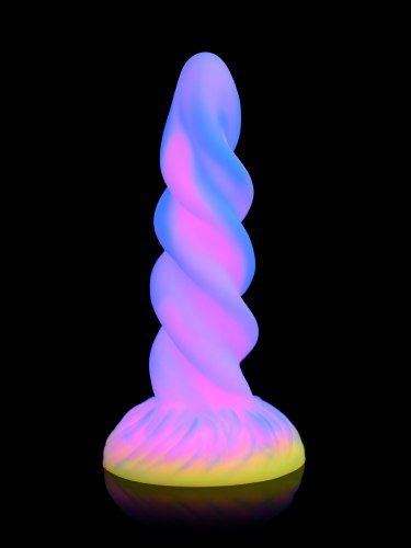 Světélkující dildo s přísavkou Moon Rider