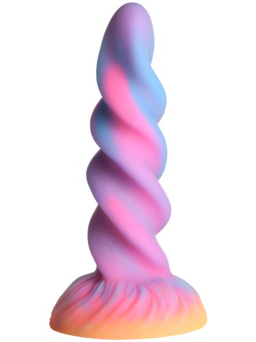 Světélkující dildo s přísavkou Moon Rider