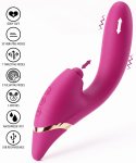Přirážecí vibrátor s králíčkem Triple Thrill Climaxer