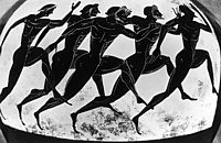 Starověké olympijské hry s nahými sportovci