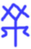 Symbol Jasona Louva sestavený z písmen WNTMSL